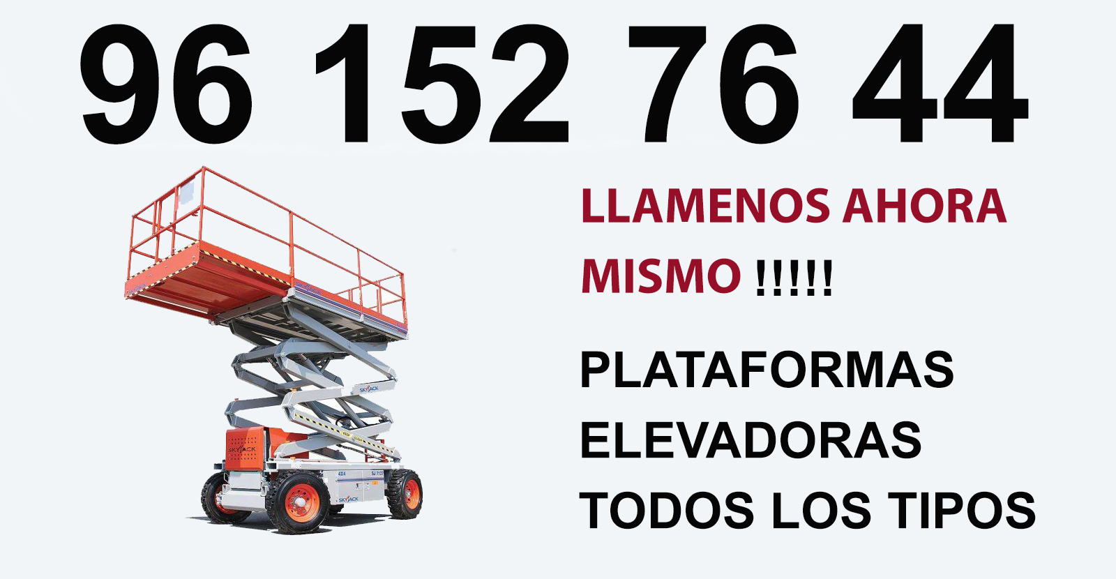 Plataforma elevadora en alquiler en Favara